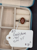 Goldstone Ring