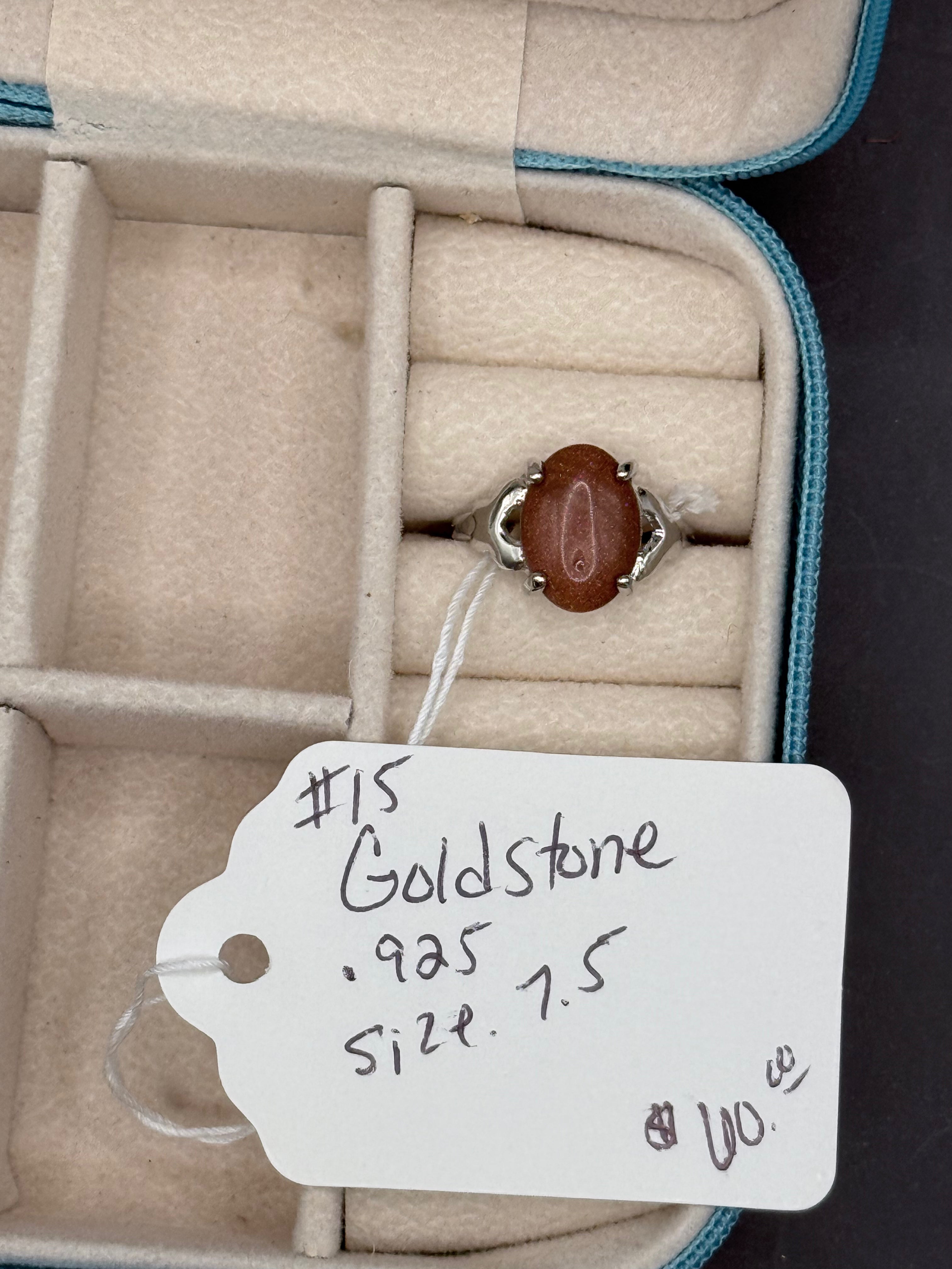 Goldstone Ring